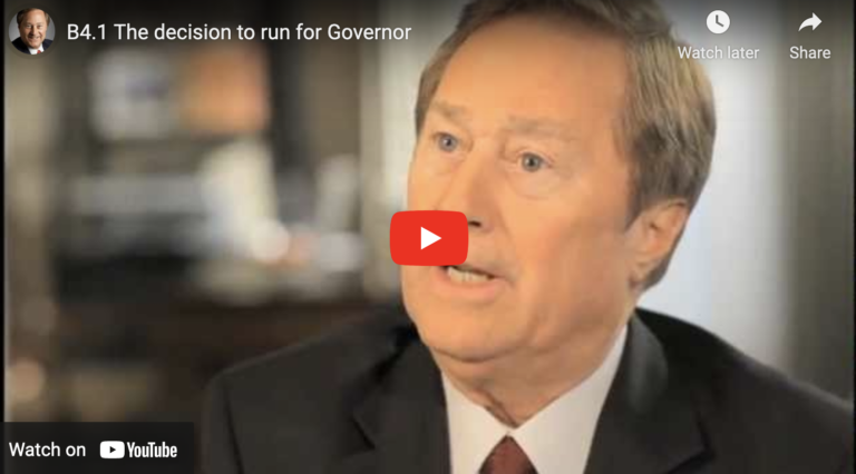 Desicion to Run for Governor: James Blanchard